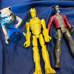 Marvel 12” action figures: Guardians 3  piece set